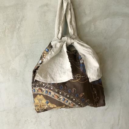 Vintage Scarf & Linen Marche Bagʥơաͥ ޥ륷ХåN9