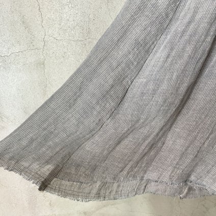  suzuki takayuki long skirt �（スズキタカユキ ロングスカート）misty/blue-grey stripe