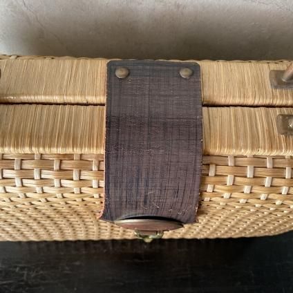 1970's Italy Rattan Leather Hand Bag1970ǯ ꥢ  쥶 ϥɥХåˡ