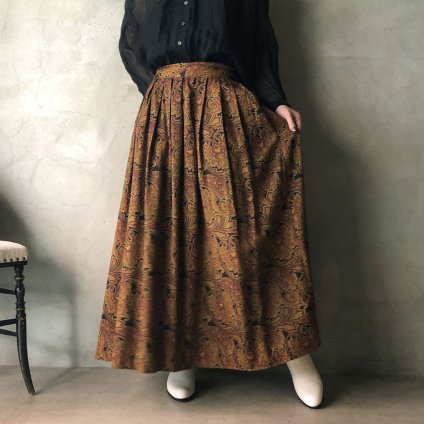 Vintage Paisley Print Flared Skirt（ヴィンテージ ペイズリー柄