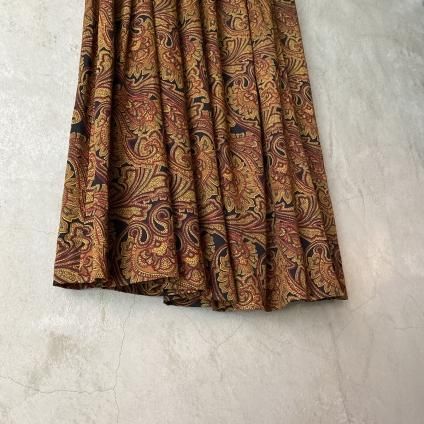 Vintage Paisley Print Flared Skirtʥơ ڥ꡼ץ ե쥢ȡ