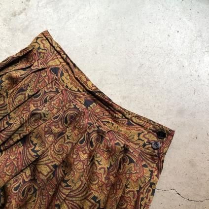 Vintage Paisley Print Flared Skirtʥơ ڥ꡼ץ ե쥢ȡ