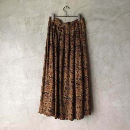 Vintage Paisley Print Flared Skirtʥơ ڥ꡼ץ ե쥢ȡ