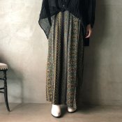 Vintage Ethnic Pattern Print Wrap Skirt（ヴィンテージ エスニック柄プリント ラップスカート）