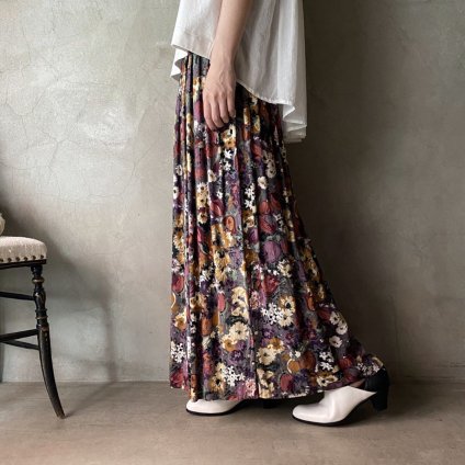 [ SM2 ] print flared skirt