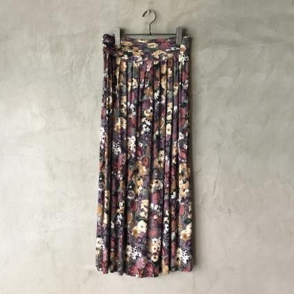 Vintage Floral Print Flared Skirtʥơץȥե쥢ȡ