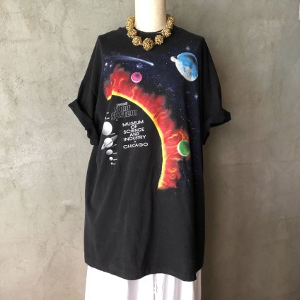 90's Hanes Dynamic Solar System T-shirt T-shirt（90年製 ヘインズ ダイナミックソーラーシステム Peter Kull Harlequin Tシャツ）