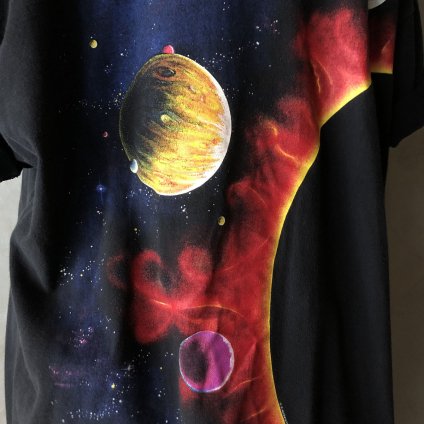 90's Hanes Dynamic Solar System T-shirt T-shirt（90年製 ヘインズ ダイナミックソーラーシステム Peter Kull Harlequin Tシャツ）