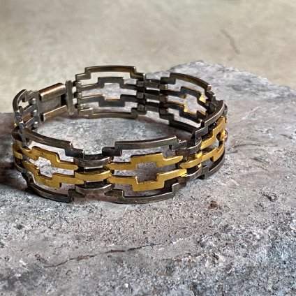 1940's Metal Geometric Bracelet（1940年代 メタル 幾何学モチーフ