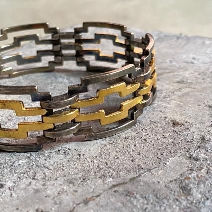 1940's Metal Geometric Bracelet（1940年代 メタル 幾何学