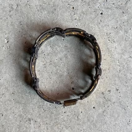 1940's French Metal Geometric Bracelet1940ǯ ե ᥿  ֥쥹å/ɡߥСDead Stock