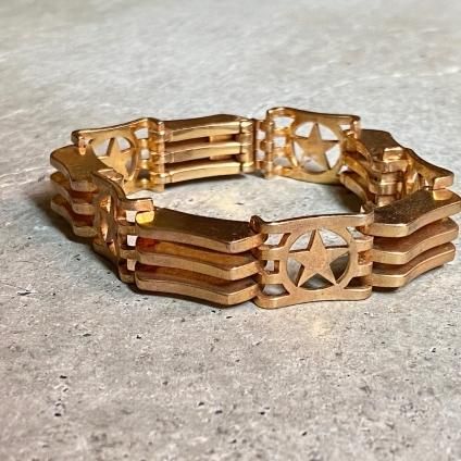 1940's French Metal Star Bracelet1940ǯ ե ᥿  ֥쥹å /ɡDead Stock