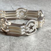 <img class='new_mark_img1' src='https://img.shop-pro.jp/img/new/icons13.gif' style='border:none;display:inline;margin:0px;padding:0px;width:auto;' />1940's French Metal Star Bracelet（1940年代 フランス メタル 星 ブレスレット /シルバー）Dead Stock