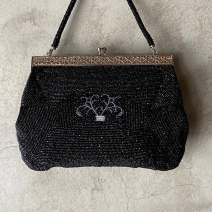1960's Beads Embroidery Botanical Bag（1960年代 ビーズ刺繍 植物柄 