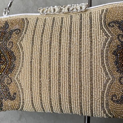 1960's Beads Embroidery Gold Brown Bag1960ǯ ӡɽ ɡߥ֥饦Хåˡ
