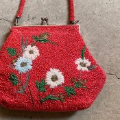 <img class='new_mark_img1' src='https://img.shop-pro.jp/img/new/icons13.gif' style='border:none;display:inline;margin:0px;padding:0px;width:auto;' />1960's Beads Embroidery Flower Bag（1960年代 ビーズ刺繍 花 バッグ）　