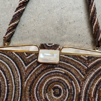 1960's Beads Embroidery Spiral Bag1960ǯ ӡɽ ѥХåˡ