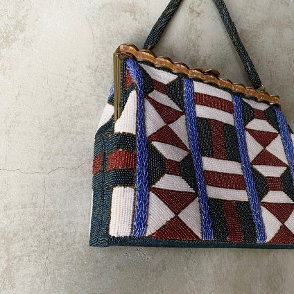 1960's Beads Bag -Geometrical Pattern- 1960ǯ  ӡХåˡ