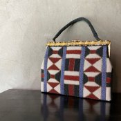 1960's Beads Embroidery Geometric Pattern Bag（1960年代 ビーズ刺繍 幾何学模様 バッグ）　