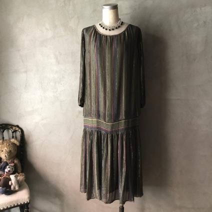 Vintage Multi Color Georgette Tunic Dressʥơ ޥ顼 硼å ˥åɥ쥹