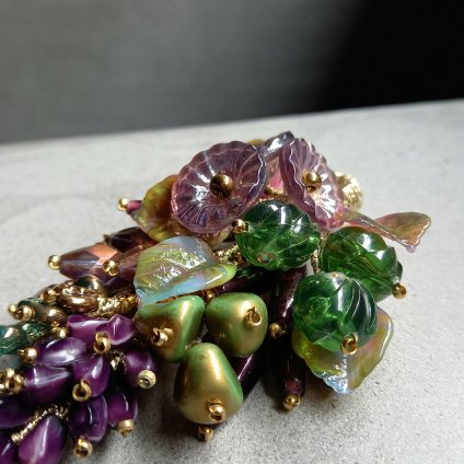 <img class='new_mark_img1' src='https://img.shop-pro.jp/img/new/icons13.gif' style='border:none;display:inline;margin:0px;padding:0px;width:auto;' />Vintage PAOLA Glass Brooch（ヴィンテージ パオラ ガラス ブローチ）Dead Stock