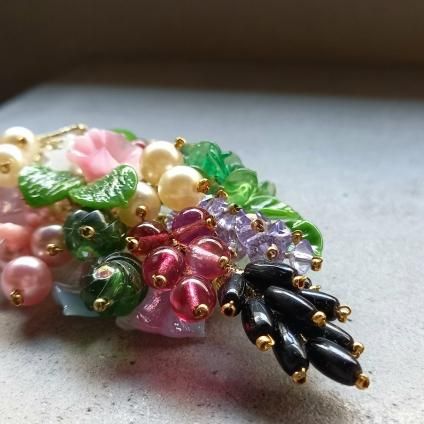 <img class='new_mark_img1' src='https://img.shop-pro.jp/img/new/icons38.gif' style='border:none;display:inline;margin:0px;padding:0px;width:auto;' />20%OFFVintage PAOLA Glass Broochʥơ ѥ 饹 ֥Dead Stock