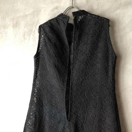 Vintage Chemical Lace Sleeveless High Neck Dressʥơ ߥ졼 Ρ꡼֥ϥͥåɥ쥹