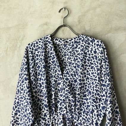 Vintage Animal Pattern Dyed Print Dolman One pieceʥơ ˥ޥ ץ ɥޥԡ