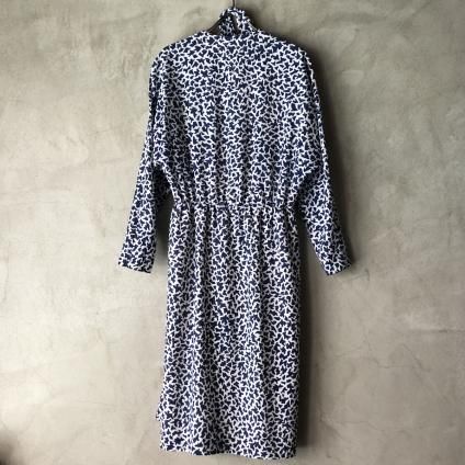 Vintage Animal Pattern Dyed Print Dolman One pieceʥơ ˥ޥ ץ ɥޥԡ