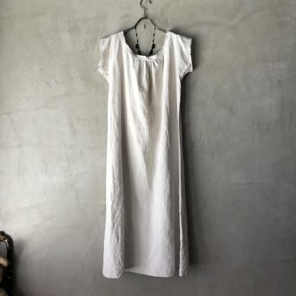 1910~30's Linen French Sleeve Dress（1910～30年代 リネン
