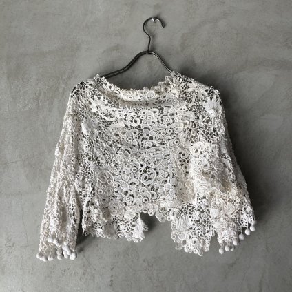 1900's Antique Cotton Crochet Lace Bolero1900's ƥåȥ󥯥졼ܥ