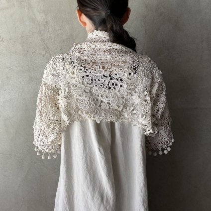 1900's Antique Cotton Crochet Lace Bolero1900's ƥåȥ󥯥졼ܥ