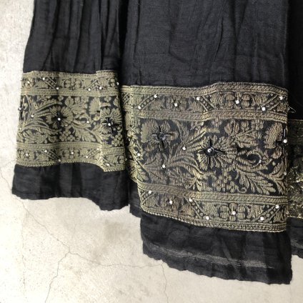 Vintage Indian Embroidery Blade Detail Washer Gathered Skirtʥơ ɻɽ֥졼 ǥơ å㡼㥶ȡ