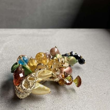 Vintage PAOLA Glass Brooch（ヴィンテージ パオラ ガラス ブローチ