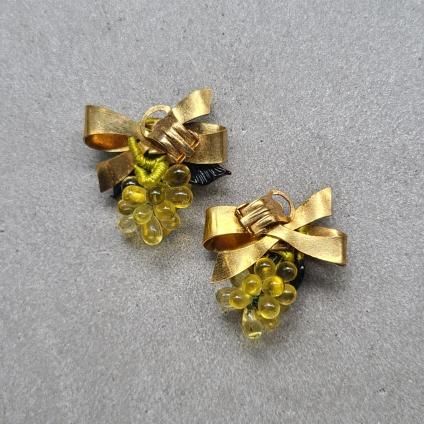 Vintage PAOLA Glass Earringsʥơ ѥ 饹 󥰡Dead Stock