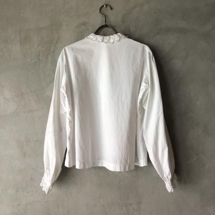 Antique Cotton Scallops & Torsion Lace Blouse（アンティーク