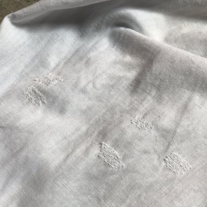 Antique Cotton Cut lace & Scalloped Hand Embroidered Skirtʥƥ åȥ åȥ졼  å ɽ ȡ