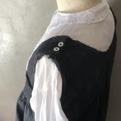 アンティークリネン　ナイティ Antique Linen Pin Tuck Embroidery Nighty（アンティークリネン