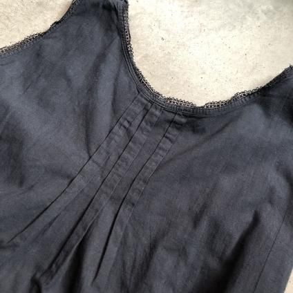 アンティークリネン　ナイティ Antique Linen Pin Tuck Embroidery Nighty（アンティークリネン