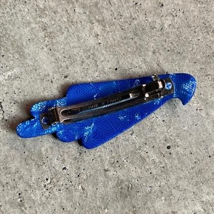 1960's French Old Plastic Blue Bird Hair Clip1960ǯ ե ɥץ饹å ĤĻ ХåDead Stock