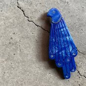 1960's French Old Plastic Blue Bird Hair Clip（1960年代 フランス オールドプラスチック 青い鳥 バレッタ）Dead Stock