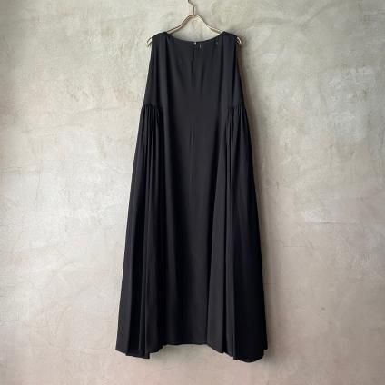 スズキタカユキ　flared dress 黒 suzuki takayuki スズキタカユキ flared dress 黒
