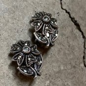 1940's Marcasite Metal Flower Earrings1940ǯ ޡ ᥿  󥰡