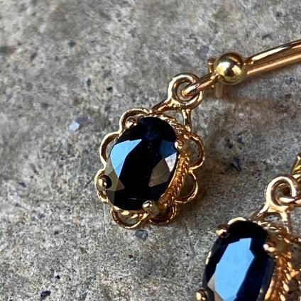 Vintage 9KYG Sapphire Earringsʥơ 9KYG ե ԥ