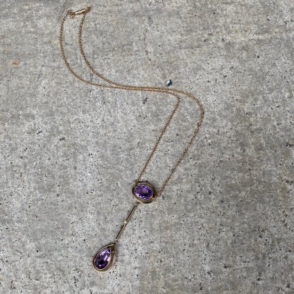 1910's 9KYG Amethyst Pearl Necklace（1910年代 9KYG アメシスト パール ネックレス）