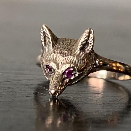 1900~10's 9KYG Ruby Fox Ring(1900~10年代 9KYG ルビー 1900~10's 9KYG Ruby Fox Ring(1900~10年代 9KYG ルビー