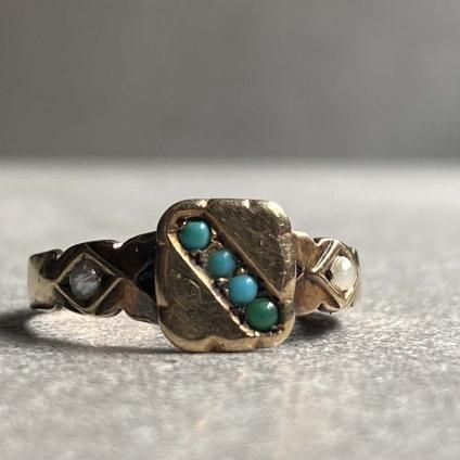 Victorian 9K Turquoise Ringʥȥꥢ 9K  ƥ󥰡