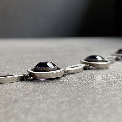  Art Deco Silver Amethyst Bracelet (ǥ С ᥸ ֥쥹åȡ