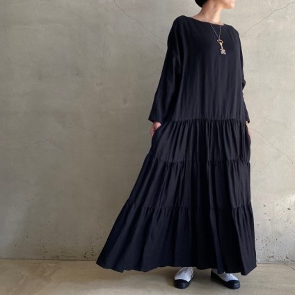 suzuki takayuki tiered dress（スズキタカユキ ティアードドレス）Nude - JeJe PIANO ONLINE