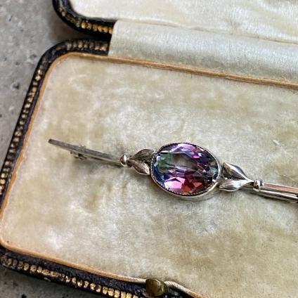 アイリスガラスのブローチ ○ab-427/アイリスガラスの星のブローチ | PISKEY -イギリスの